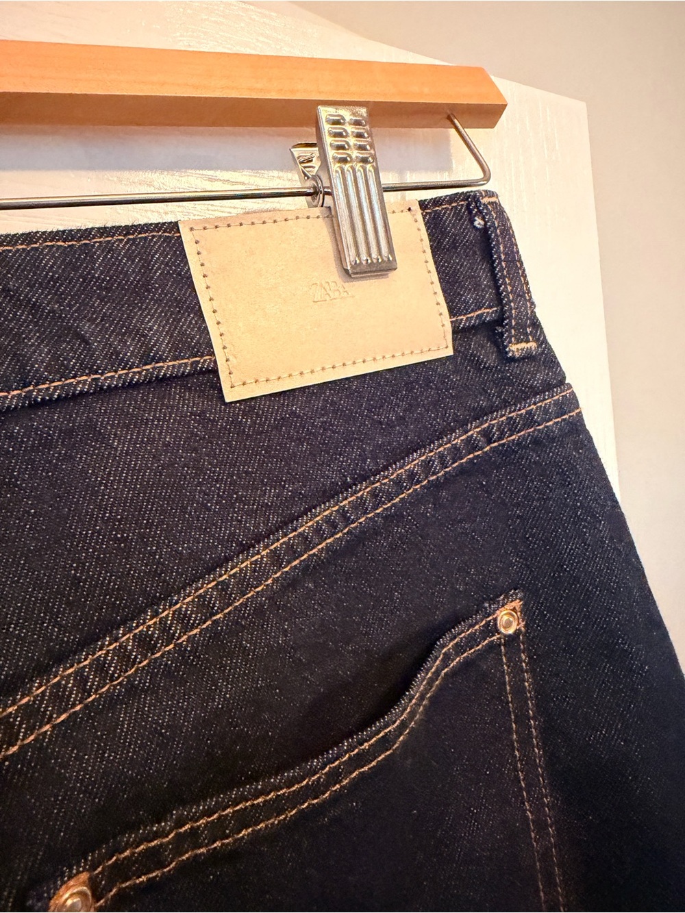 Zara Dark Indigo Denim Shorts - Picture 3 of 5